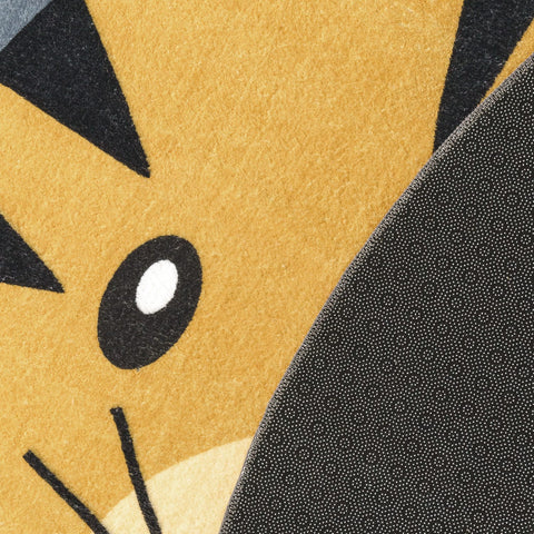 Round Kids' Rug – Soft Short-Pile – Animal Motifs – Durable & Washable