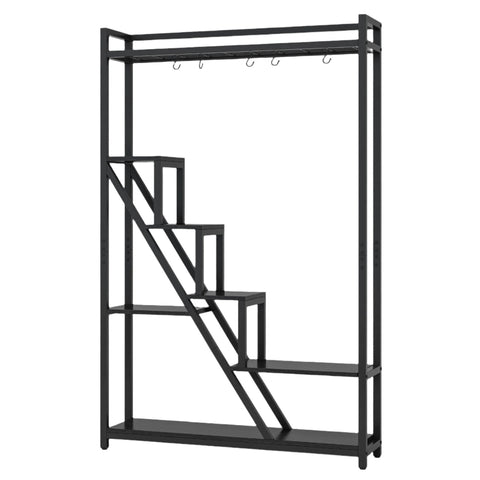 Rootz 7-Tier Plant Stand - Indoor Shelf - Bonsai Display - Durable Metal - 105cm W x 30cm D x 180cm H - Enhances Vertical Space