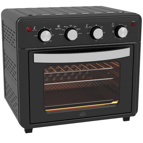 Rootz Mini Table Oven - Miniature Oven - Compact Cooker - 30L Capacity - Adjustable Temperature - 7 Cooking Modes - Energy Efficient - 43cm x 39cm x 39cm