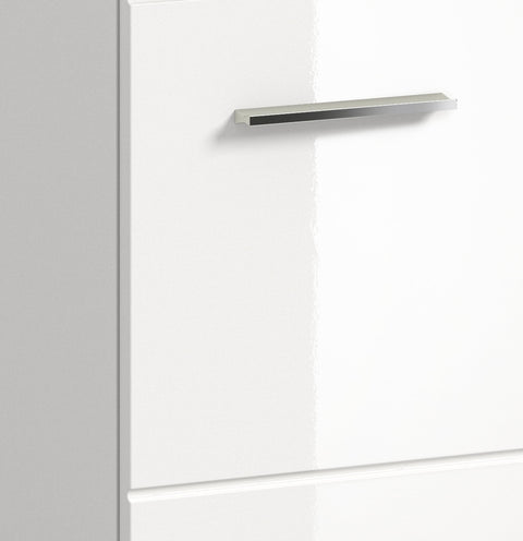 Rootz 3-Piece Set Bathroom Vanity - White High Gloss - Stylish Storage - 135cm x 190cm x 32cm