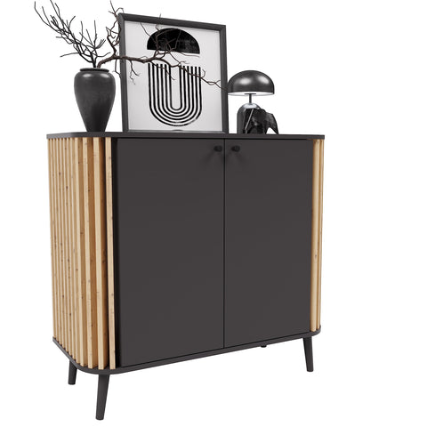 Rootz Chest of Drawers Pure - Wood Dresser - Gray - Sustainable - 92cm x 87.5cm x 40cm