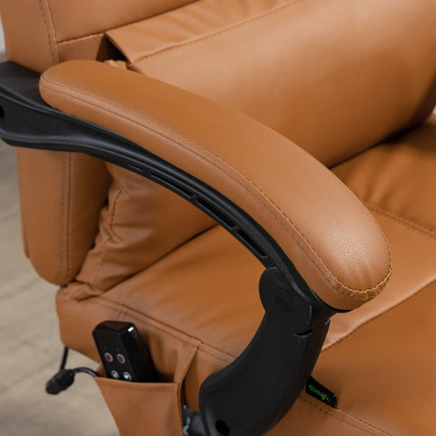 Rootz Massage Office Chair - Task Chair - Desk Chair - Faux Leather - 66cm x 67cm x 115-123cm