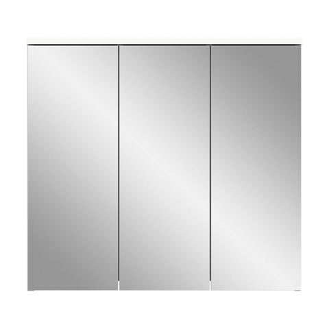 Rootz White Bathroom Mirror Cabinet - Storage Unit - Vanity Set - Timeless Design - 65cm x 60cm x 20cm
