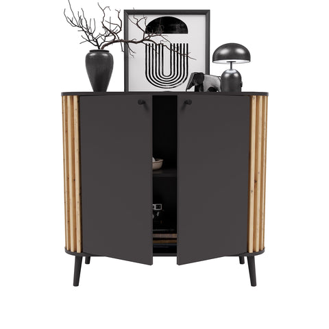 Rootz Chest of Drawers Pure - Wood Dresser - Gray - Sustainable - 92cm x 87.5cm x 40cm