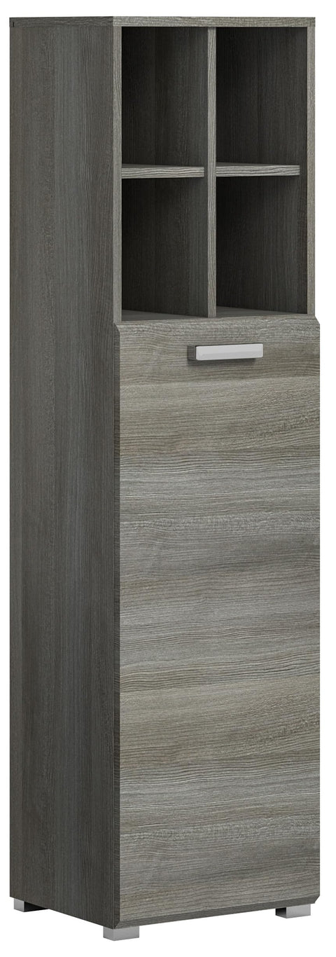 Rootz Silver Bathroom Furniture - Chest of Drawers - Wood Material - Timeless Design - 40cm x 146cm x 33cm