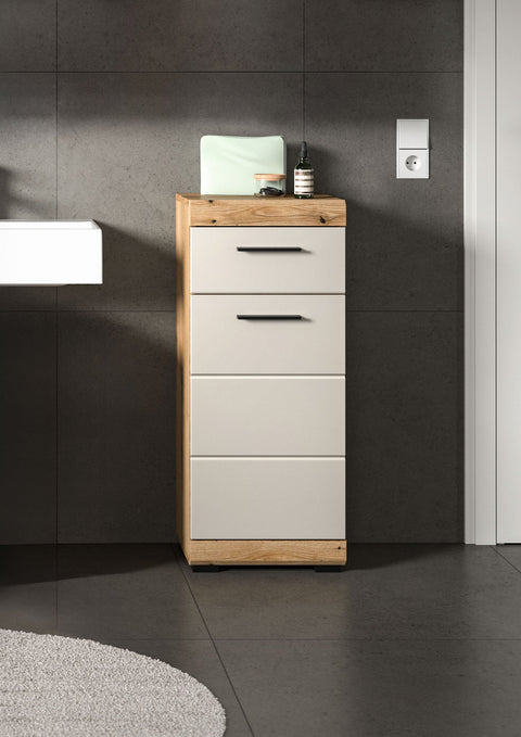Rootz Freestanding Cabinet - Storage Unit - Organizer - Durable MDF, Versatile Design - 37 x 88 x 31 cm