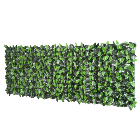 Rootz Artificial Leaf Fence - Green Wall Covering - UV Resistant - Adjustable Size - 300cm x 100cm - Easy Installation - Durable PE Fabric