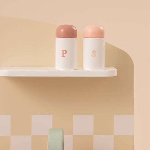 Rootz Wooden Play Kitchen Playset for Kids - Toy Kitchen - Pretend Play Kitchen - Safe, Fun, Educational - 76 x 38 x 89 cm - Non-Toxic Wood