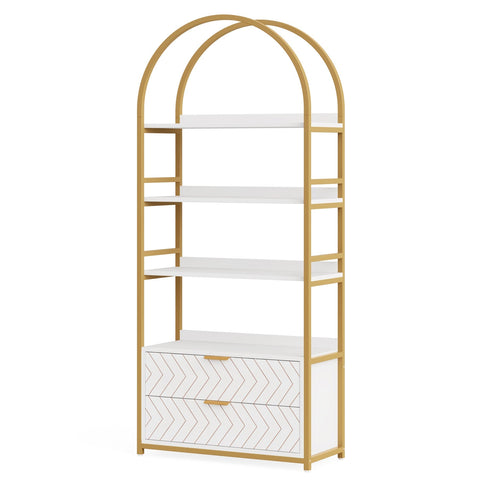 Rootz Bookshelf Storage Unit - Display Rack - Plant Stand - Anti-Scratch & Water-Resistant - 190cm H x 75cm W x 35cm D