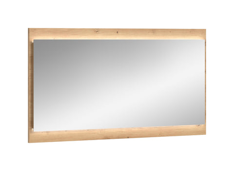 Rootz Mirror - Wall Mirror - LED Vanity Mirror - Adds Style - 60x110x6 cm Artisan Brown Imitation