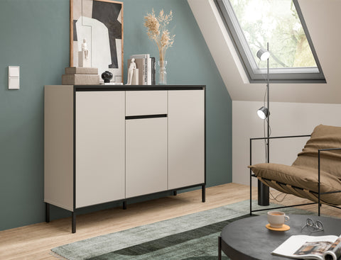 Rootz Chest of Drawers - Cabinet - Storage Unit - Ample Storage Space - 136 x 101 x 38 cm