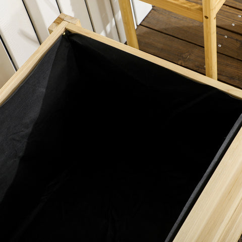 Rootz Flower Box with Wheels - Planter Box - Spruce Wooden Box - Movable Gardening Solution - 89cm x 48cm x 47cm