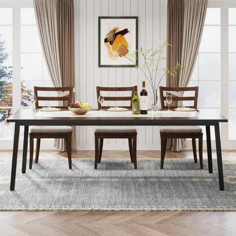 Rootz Spacious Dining Table - Modern Dining Table - Elegant Dining Table - Comfortably Seats 8-10 - 200 cm W x 100 cm D x 75 cm H