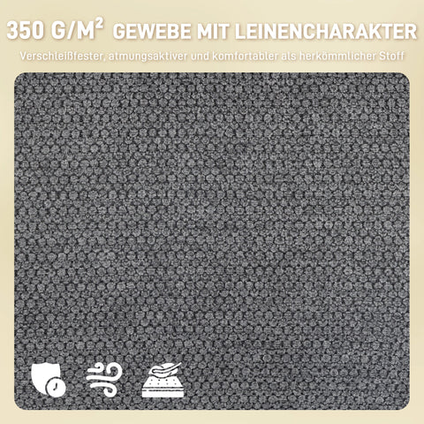 Rootz Padded Dining Chair - Kitchen Chair - Armrest Chair - Thick Padding, Metal Legs, Grey - 57cm x 93cm