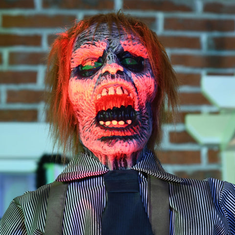 Rootz Halloween Decoration - Chainsaw Killer - Spooky Doll - Interactive Scare - Realistic Movements - Eye-Catching Visuals - 130cm x 18cm x 170cm - Polyester & Plastic