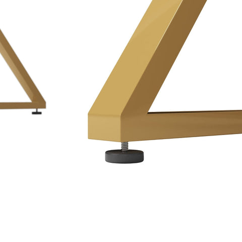 Rootz Dining Table - Marbled Table - Luxurious Dining Table - Adjustable Stability - 119L x 70W x 75H cm