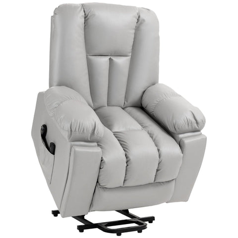 Rootz TV Chair with Stand-Up Aid - Recliner Chair - Lift Chair - Ultimate Comfort - Adjustable Recline - Electric Push Button Control - 96cm x 94cm x 106cm (Upright)
