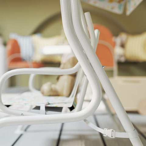 Rootz Hollywood Swing for Children - Kids Swing Set - 2-Seater Playground Swing - Sun Protection - 112cm x 75cm x 120cm