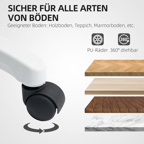 Rootz Ergonomic Office Chair - Mesh Swivel Chair - Height-Adjustable Desk Chair - Complete Body Support - 64cm x 62cm x 107-115cm, Grey+White