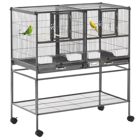 Rootz Bird Cage Set - Aviary - Enclosure - Keeps Pets Safe - 95L x 45.5B x 102H cm