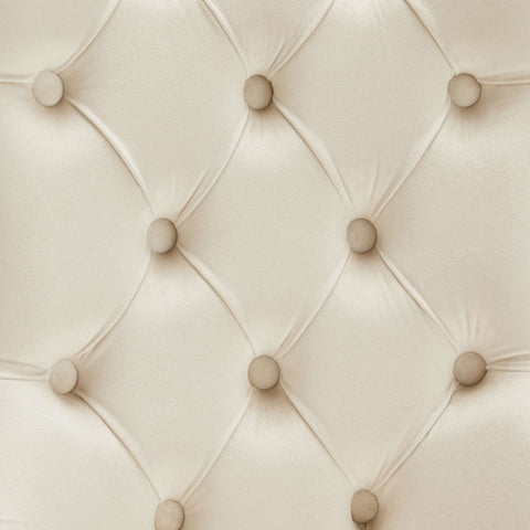 Rootz Velvet Dining Chair Set - Elegant Dining Chair - Comfortable Chair - Solid Wood Legs - Supports 150kg - 50L x 46P x 91H cm - Beige