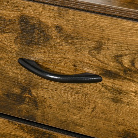 Rootz Storage Chest of Drawers - Industrial Style Dresser - Folding Drawers Sideboard - Space Saving - 84cm x 30cm x 71.5cm