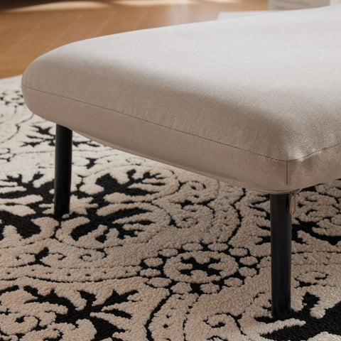 Rootz Sofa Bed - Convertible Couch - Reclining Sofa - 6 Adjustable Positions - Linen Fabric - 64L x 74W x 81H cm