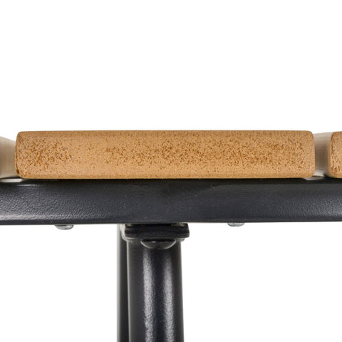 Rootz Garden Table - Elegant Round Table - Outdoor Dining Table - Durable Steel Frame - Adjustable Foot Pads - Slatted Design - Ø49 x 48H cm