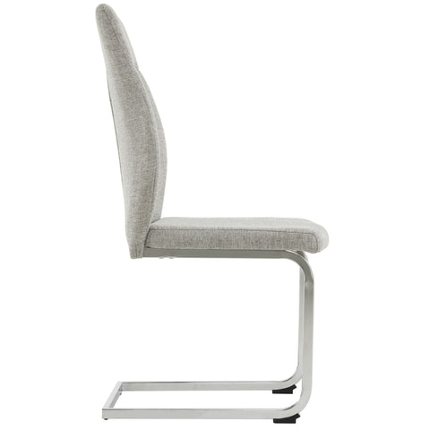 Rootz 4 Piece Set Dining Room Chairs - Ergonomic Chairs - Modern Seating - Breathable Linen - 43cm x 58cm x 102.5cm