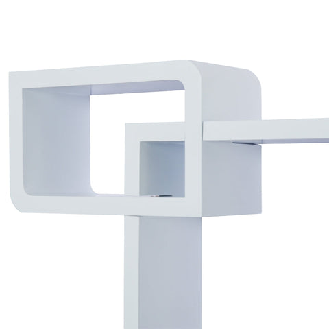 Rootz Wall Shelf - Cube Shelf - Cube Shelf With 3 Compartments - MDF - White - L38 x W12 x H30cm