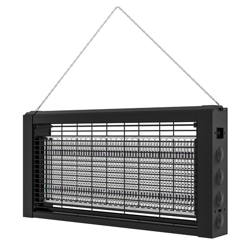 Rootz Insect Killer LED Lamp - Mosquito & Fly Catcher - Bug Zapper - 60㎡ Coverage - 49L x 6W x 25H cm - Chemical-Free Solution