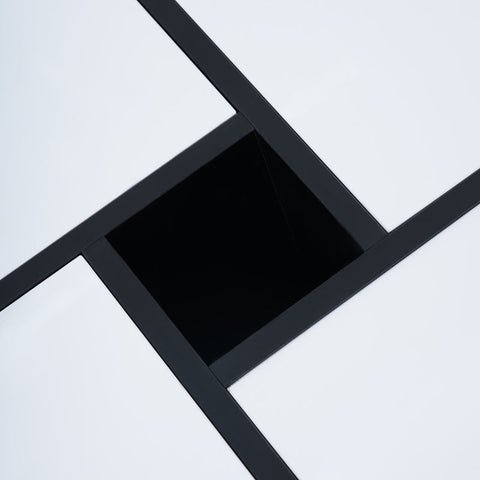 Rootz Modern Square Coffee Table - Chic Center Table - Stylish Living Room Table - Durable Chipboard - 70cm x 70cm x 35cm