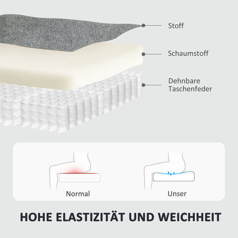 Rootz Gray Massage Chair - Recliner - Upholstery Chair - Lumbar Heating - 8 Massage Points - 82cm x 96cm x 106cm