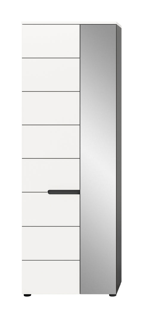 Rootz Wardrobe - Closet Organizer - Storage Cabinet - Extendable Rail - 65x190x37 cm