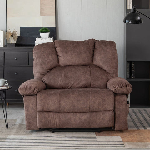 Rootz Extra Wide Massage Recliner - Relaxation Chair - Comfort Seating - 8-Point Massage & Heating - 115L x 68W x 105H cm