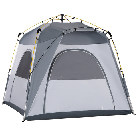 Rootz Family Camping Tent - Domo Tent - Pop-Up Tent - Waterproof & Lightweight - 2.4L x 2.4W x 1.99H m - Easy Setup & Well Ventilated