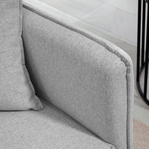 Rootz 3-Seater Sofa Bed - Clic-Clac Sofa - Convertible Couch - High Comfort - 195L x 89B x 87H cm  Grey