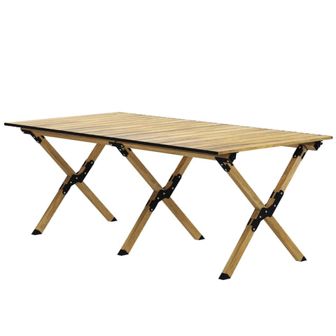 Rootz Camping Table - Picnic Table - Garden Table - Easy to Clean - 115cm x 60cm x 45cm