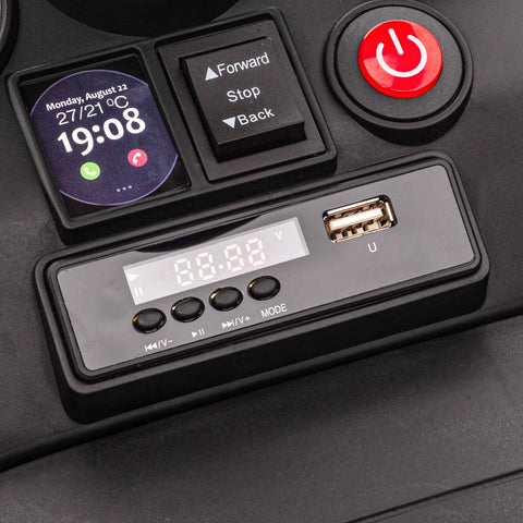 Rootz Electric 4x4 Children's Vehicle - Kids Ride-On Car - Mini SUV - Storage - 82cm x 48cm x 56cm - Ages 3-5, 3 km/h Speed, LED Headlights