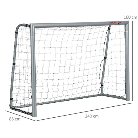 Rootz Soccer Goal Set - Portable Football Net - Weatherproof Soccer Net - Sturdy Steel Frame - Easy Assembly - 240cm x 85cm x 160cm