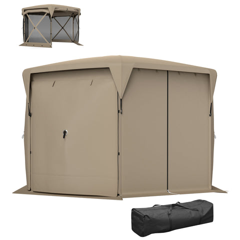 Rootz 3 x 3.5 Pop-Up Garden Tent - Pavilion - Gazebo - UPF30+ Protection - 345cm x 300cm x 210cm