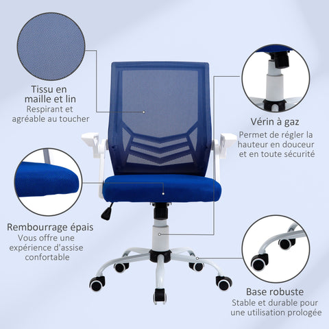 Rootz Ergonomic Office Chair - Mesh Desk Chair - Adjustable Computer Chair - Lumbar Support - 62.5cm x 55cm x 94-104cm