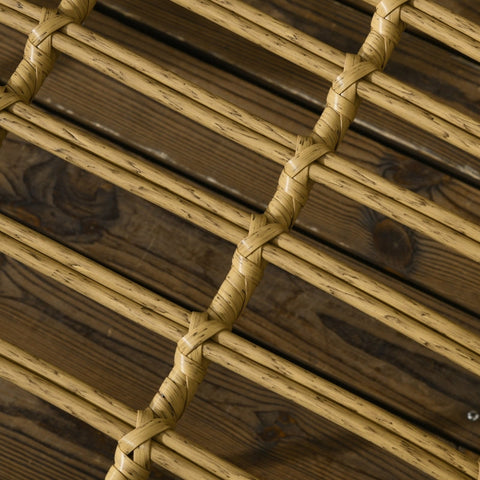 Rootz 5-Piece Boho Style Garden Seating Set - Outdoor Dining Set - Patio Furniture - Durable Construction - Comfortable Seating - Stylish Design - Table: Ø82 x 50H cm, Chairs: 72W x 72D x 75H cm