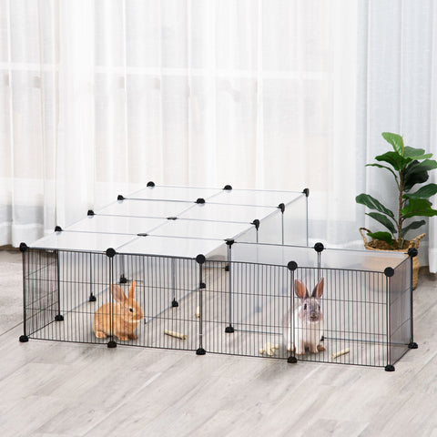 Rootz Small Animal Enclosure - DIY Modular Cage - Habitat - Customizable Design - 140cm x 70cm x 70cm - Ideal for Guinea Pigs, Rabbits, Chinchillas