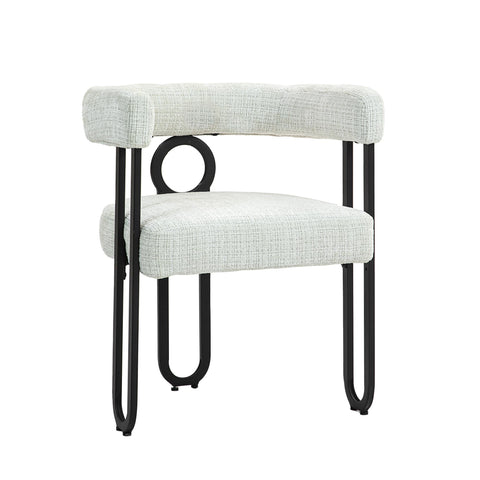 Rootz Chenille Dining Chairs Set - Upholstered Chairs - Elegant Seating - Maximum Comfort - 60L x 47W x 72H cm