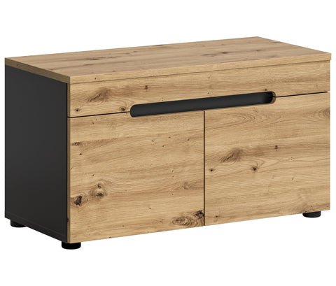 Rootz Wardrobe - Closet System - Storage Cabinet - Artisan Style - Basalt Grey - 80cm x 45cm x 37cm, FSC Certified, Timeless Design