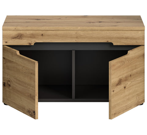 Rootz Wardrobe - Closet System - Storage Cabinet - Artisan Style - Basalt Grey - 80cm x 45cm x 37cm, FSC Certified, Timeless Design