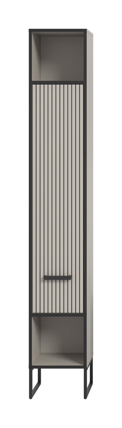 Rootz Tall Cabinet - Storage Cupboard - Bathroom Organizer - Easy-Care Surface - 30x192x32 cm - Cashmere Imitation