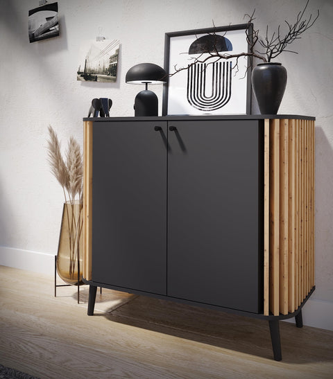 Rootz Chest of Drawers Pure - Wood Dresser - Gray - Sustainable - 92cm x 87.5cm x 40cm