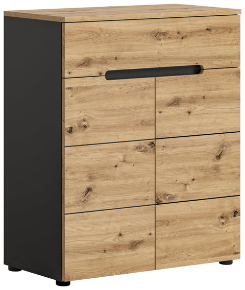 Rootz Canu Shoe Cabinet - Wardrobe Organizer - Shoe Storage - Sustainable - 80cm x 94cm x 37cm, Gray, High-Quality - Timeless Design